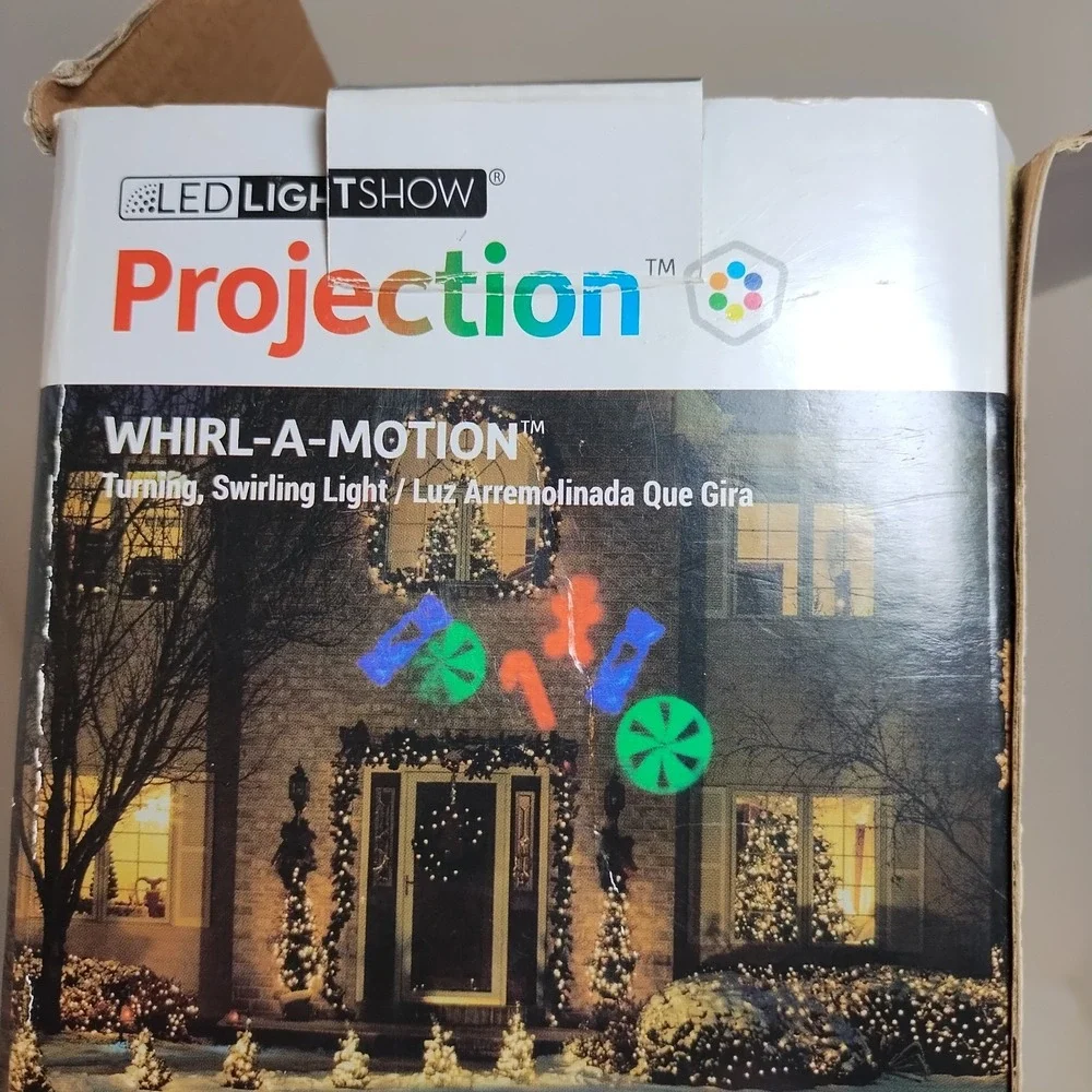 Gemmy LightShow LED Projection Christmas Whirl A‎ Motion Twirling Swirling Light